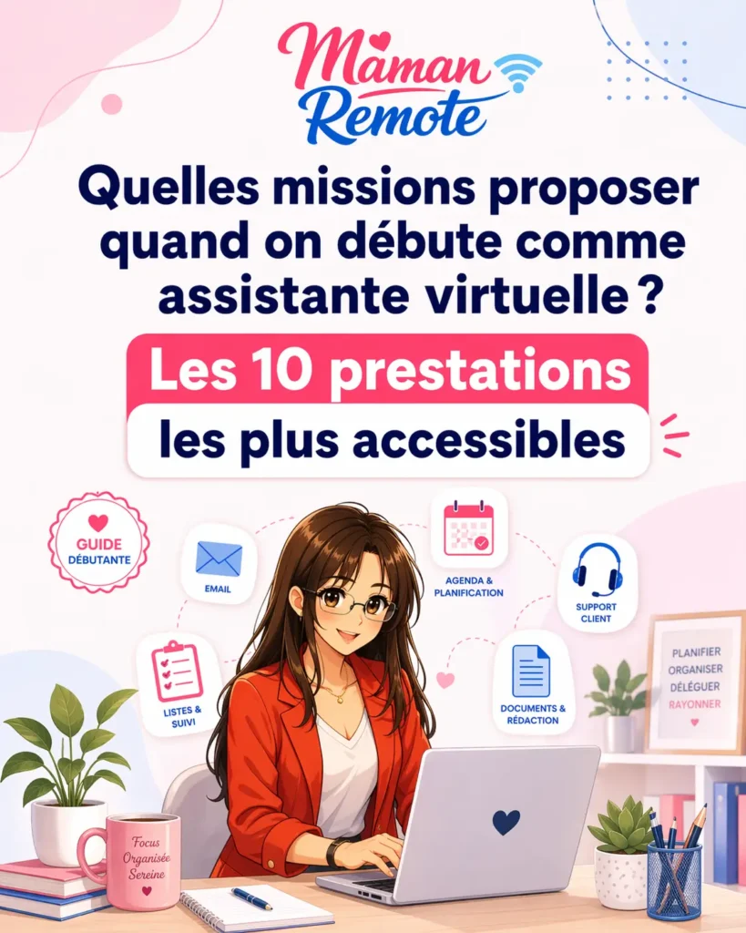 Quelles missions proposer quand on débute comme assistante virtuelle ? Les 10 prestations les plus accessibles