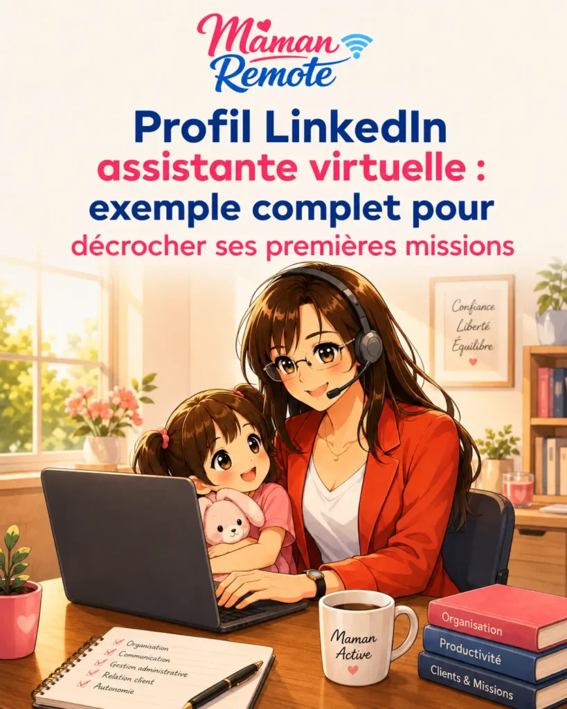 Profil LinkedIn assistante virtuelle : exemple complet pour décrocher ses premières missions