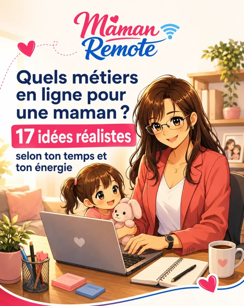 Quels métiers en ligne pour une maman ? 17 idées réalistes