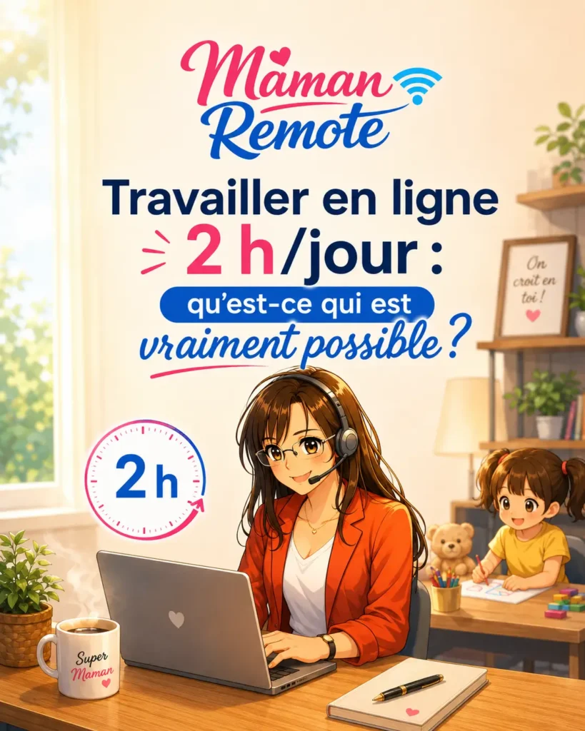 Travailler en ligne seulement deux heures par jour : quelles activités sont réellement possibles ?