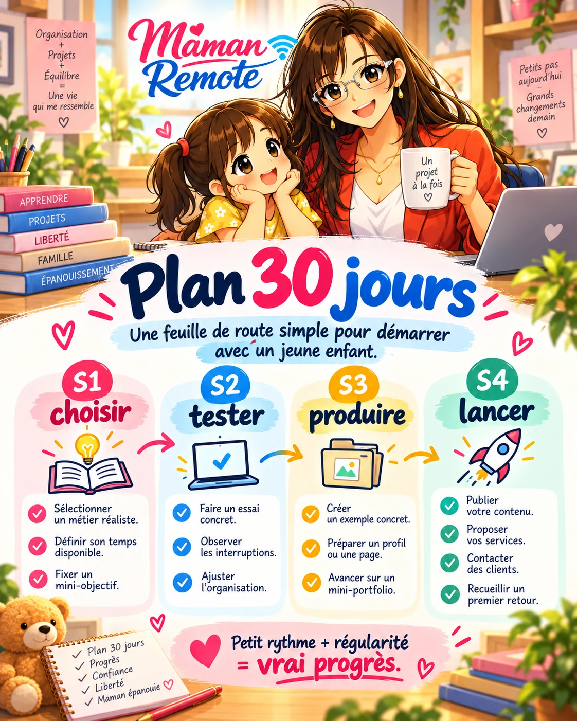Plan sur trente jours : choisir, tester, produire et lancer une activité en ligne