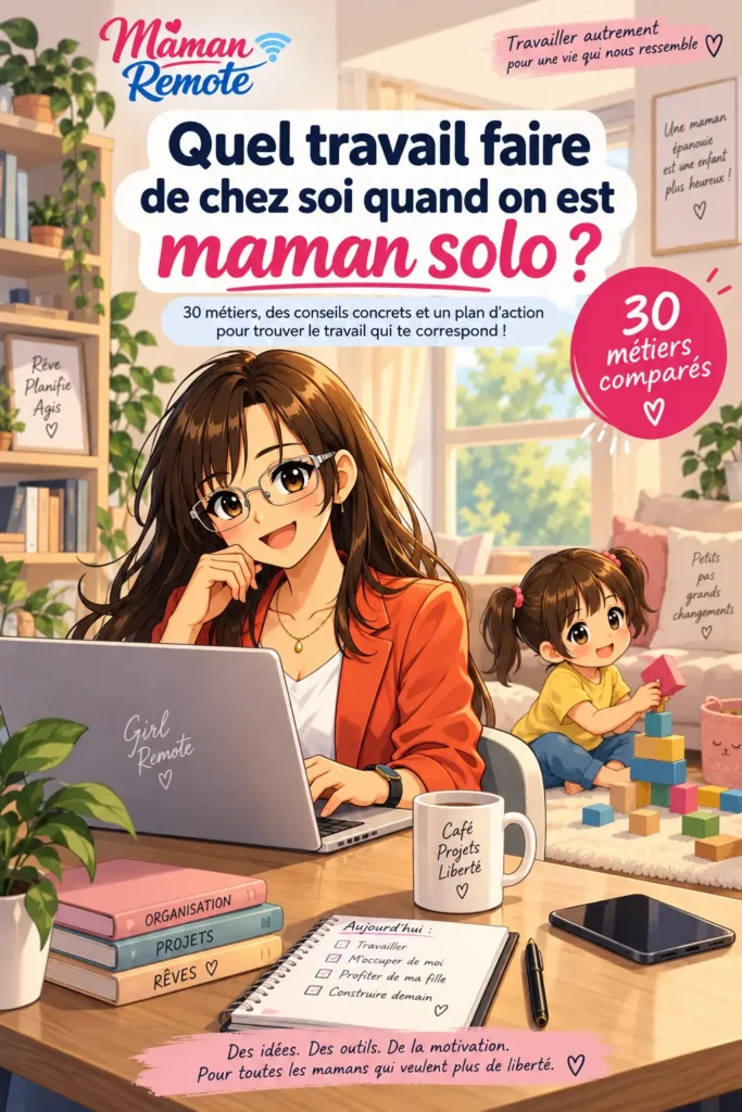 Quel travail faire de chez soi quand on est maman solo ?